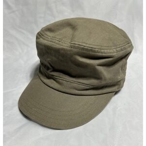 Duluth Newsboy Hat Cap Mens Size M/L Tan Duck Canvas Cabby Paperboy Trading